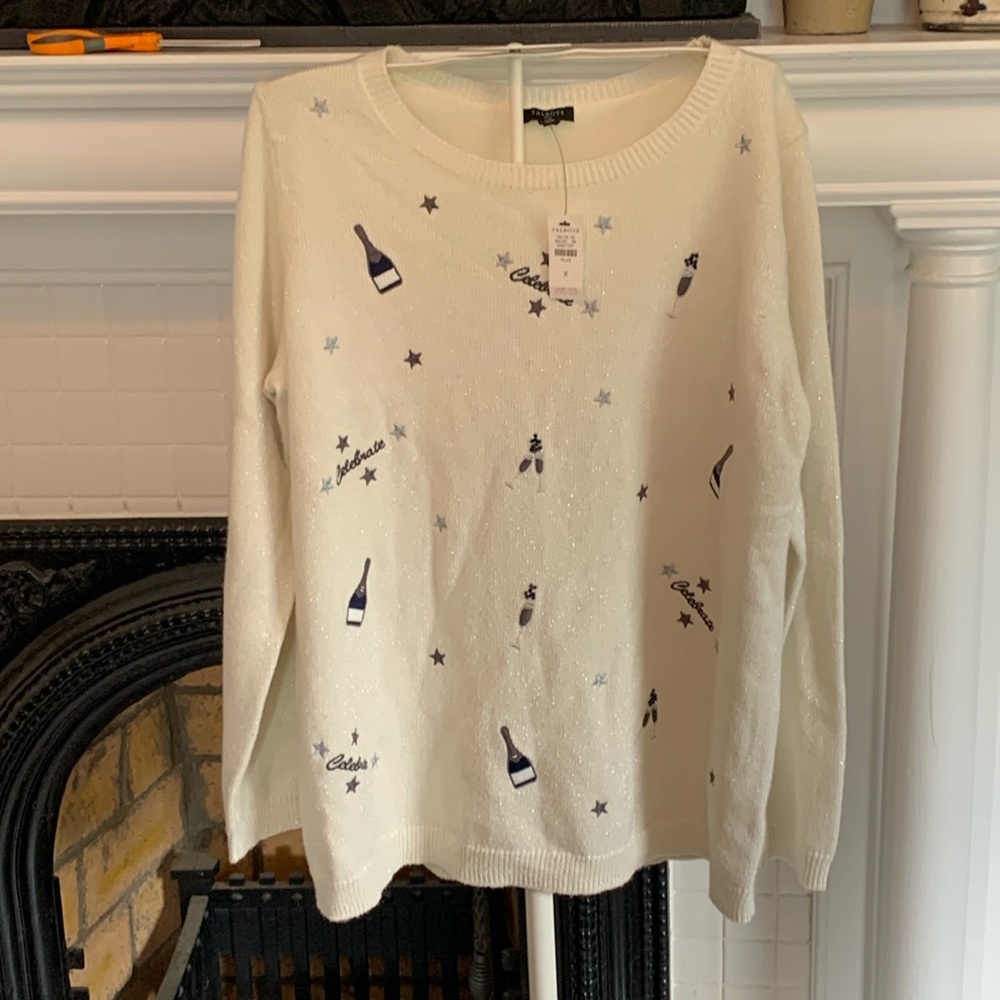 Talbots ring in the new year shimmer sweater. NWT. Bought on sale for‎ 110